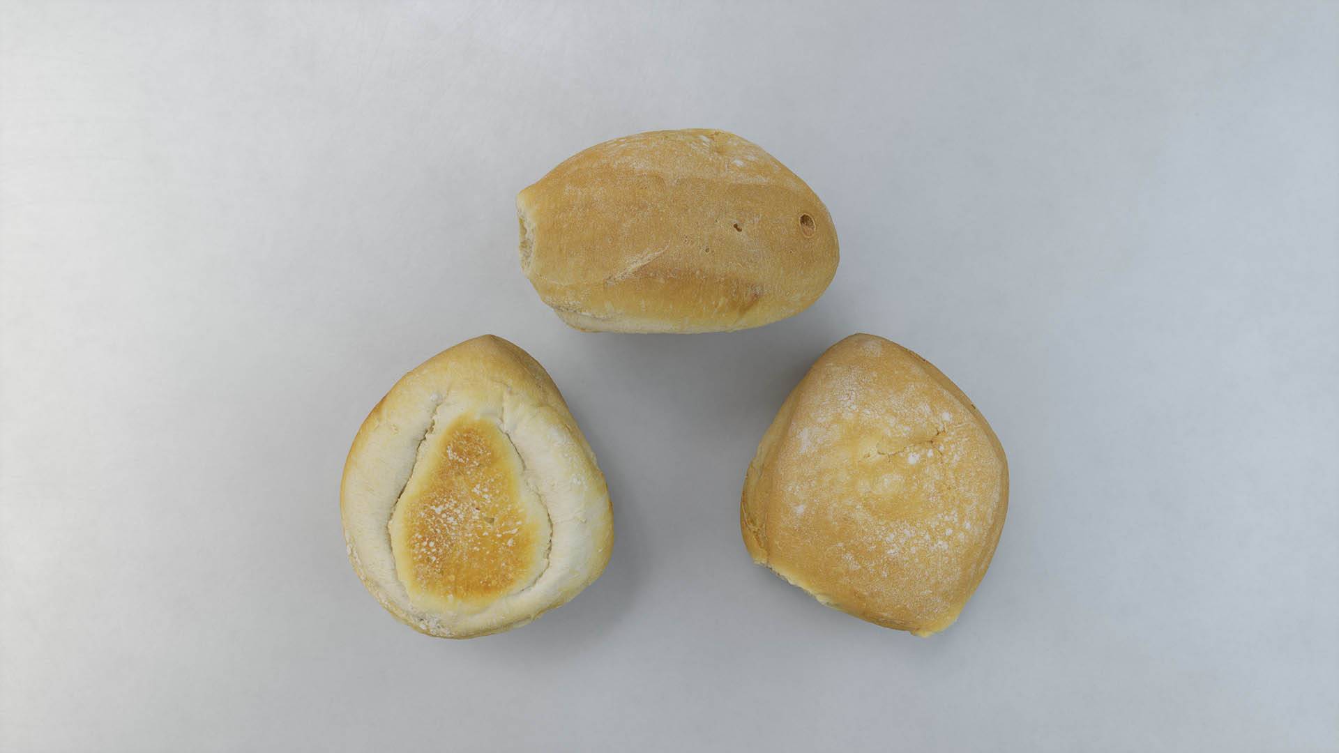 Realistic 3D classic round bun model from Scanlabz bakery collection, perfect for food visualizations and game assets