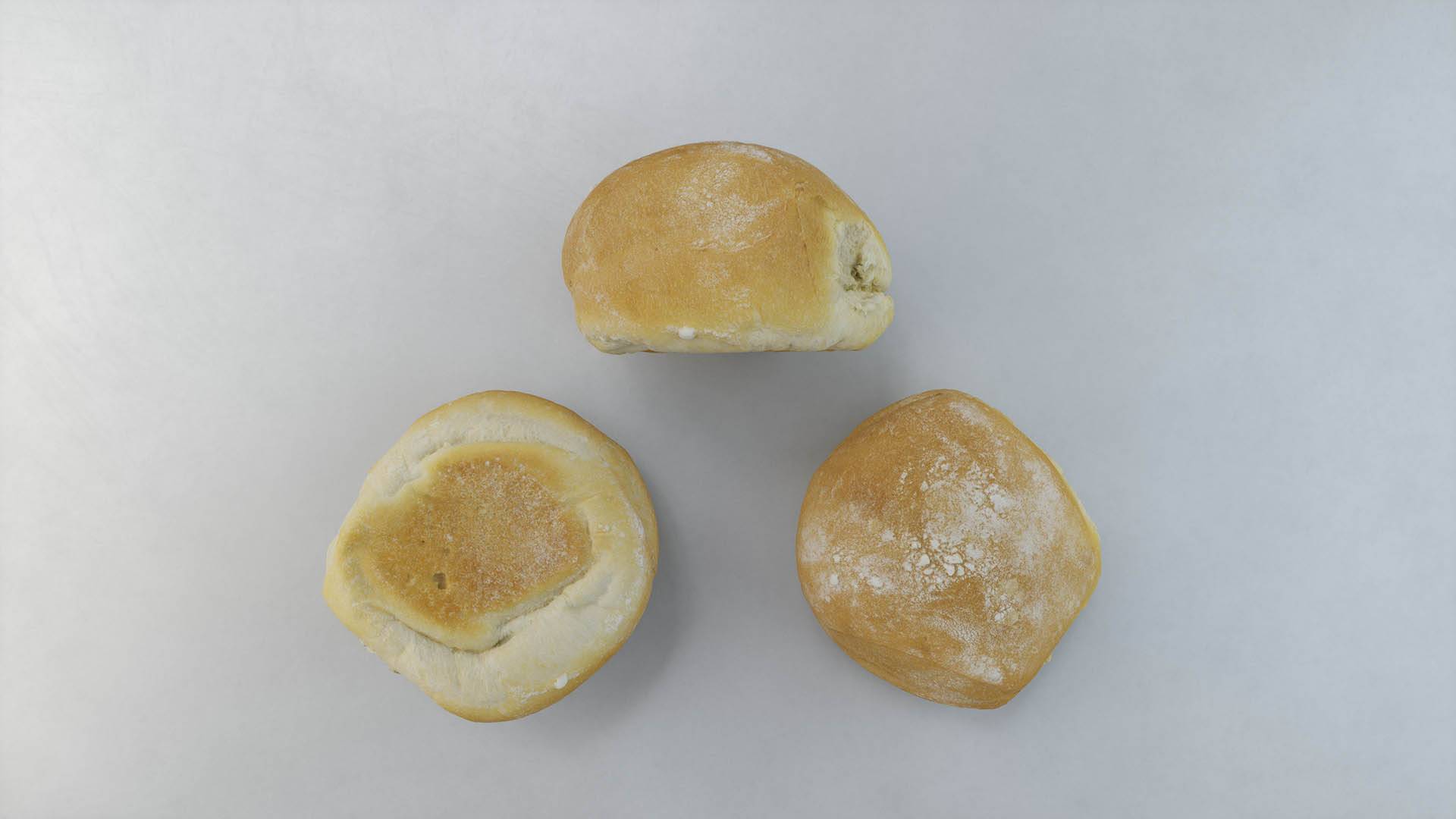 Realistic 3D classic round bun model from Scanlabz bakery collection, perfect for food visualizations and game assets